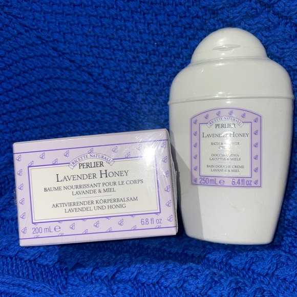 Perlier Lavender Nourishing Body Balm 6.8 floz Bath & Shower Cream 8.4 floz - Picture 5 of 5